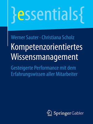cover image of Kompetenzorientiertes Wissensmanagement